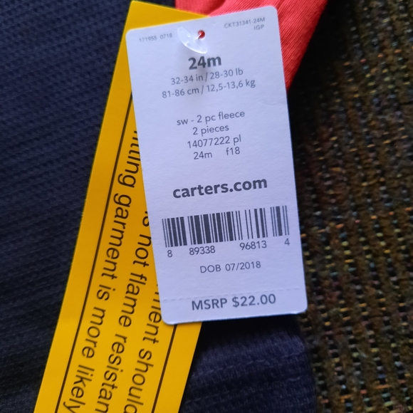 24 month Christmas 2 pc toddler baby pajamas - Picture 4 of 4